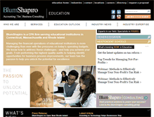 Tablet Screenshot of education.blumshapiro.com
