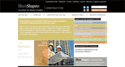 Desktop Screenshot of construction.blumshapiro.com